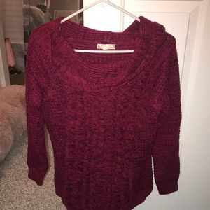 Cowl/Mock Neck Sweater